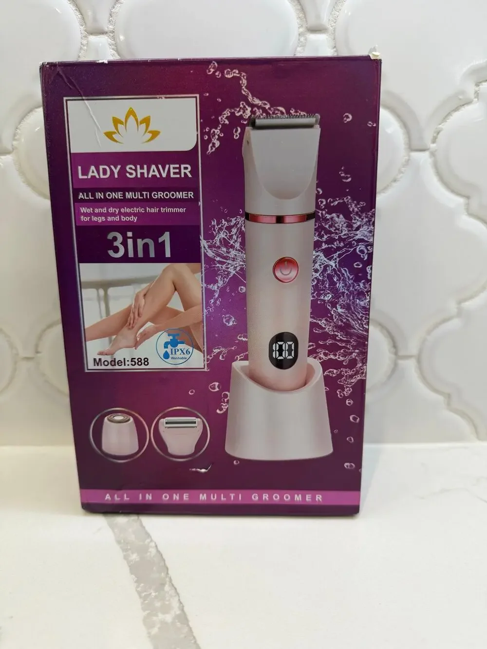 3-in-1 Lady Shaver Electric Hair Trimmer All-In-One Multi Groomer Model 588 New
